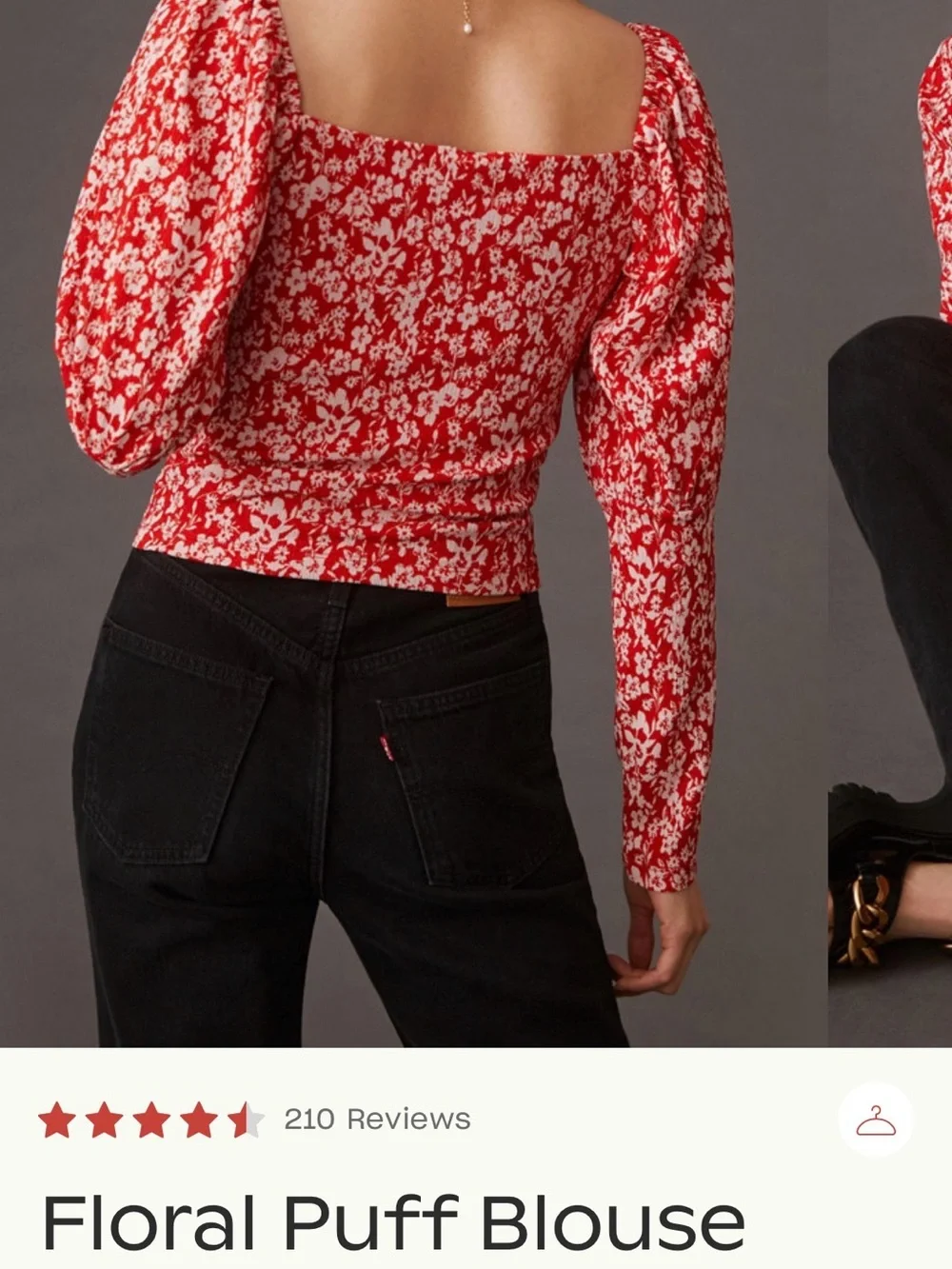 Anthropology Puff Sleeve blouse